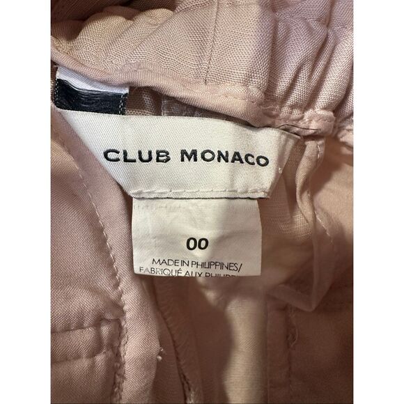 Club Monaco Anreannah Paperbag Pants In Mauve, size 00 - Picture 8 of 10